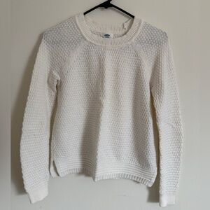 White old navy sweater